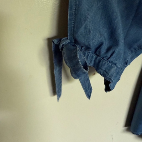 HeartSoul Embroidered Chambray Top Plus Size 1X Boho - Picture 6 of 11